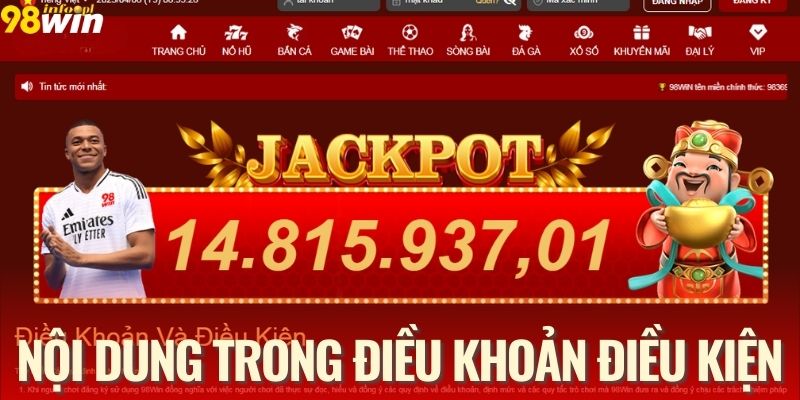 Các nội dung trong điều khoản điều kiện